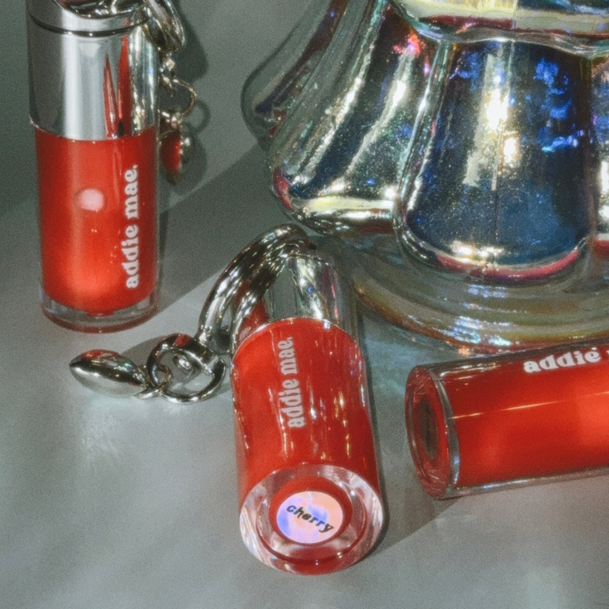 Cherry Keychain Lip Shine