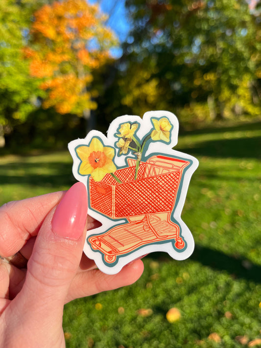 Shopping Cart Sticker
