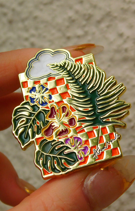 Monstera Enamel Pin